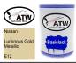 Preview: Nissan, Luminous Gold Metallic, E12: 500ml Lackdose, von ATW Autoteile West.